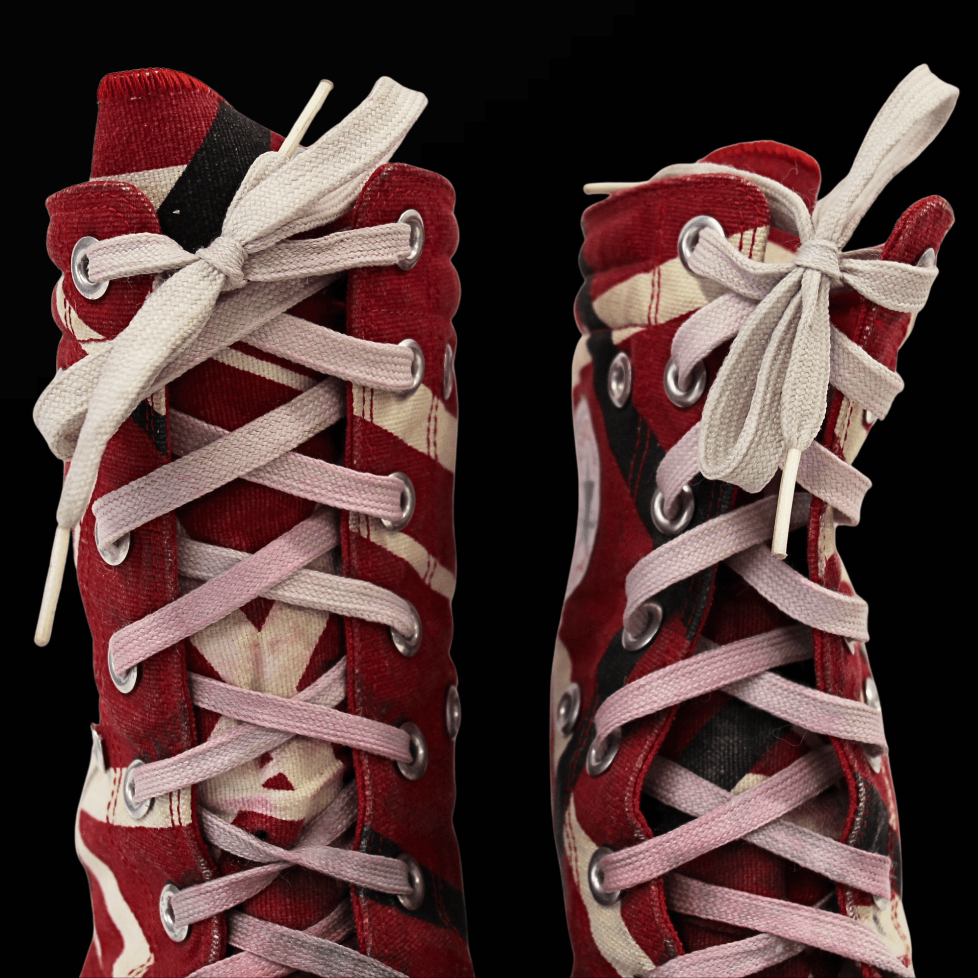 Eddie Van Halen Stage Worn and Autographed Converse Gold & Silver Pawn Shop