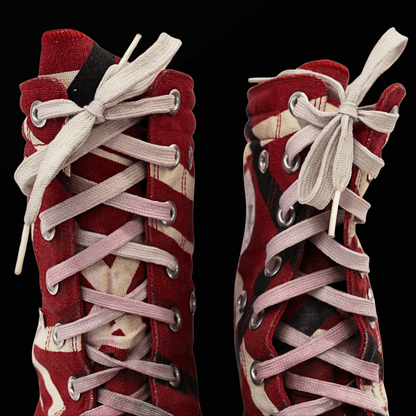 Eddie Van Halen Stage Worn and Autographed Converse Gold & Silver Pawn Shop