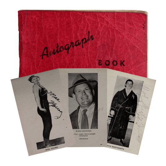 1940s Pro Wrestling Auto Book Gold & Silver Pawn Shop