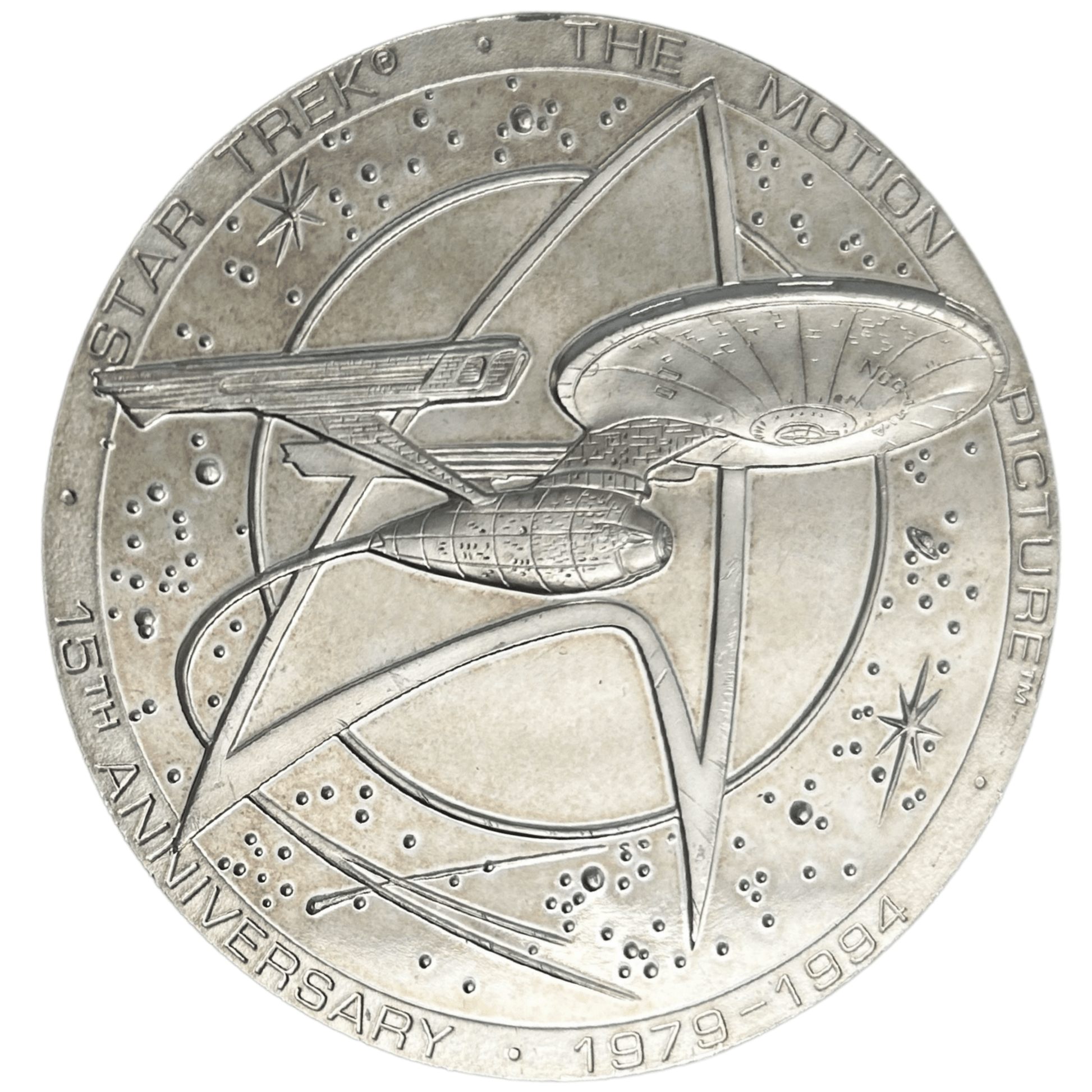Star Trek .925 Sterling Silver Medallion Gold & Silver Pawn Shop