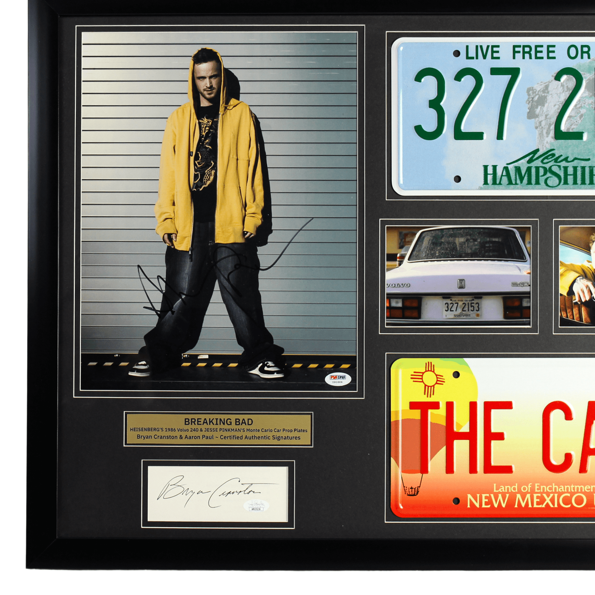 "Breaking Bad" Bryan Cranston & Aaron Paul Signed Memorabilia – Gold ...