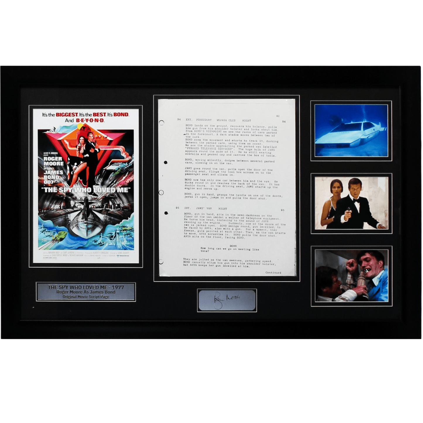 "The Spy Who Loved Me" Script Page Memorabilia Gold & Silver Pawn Shop