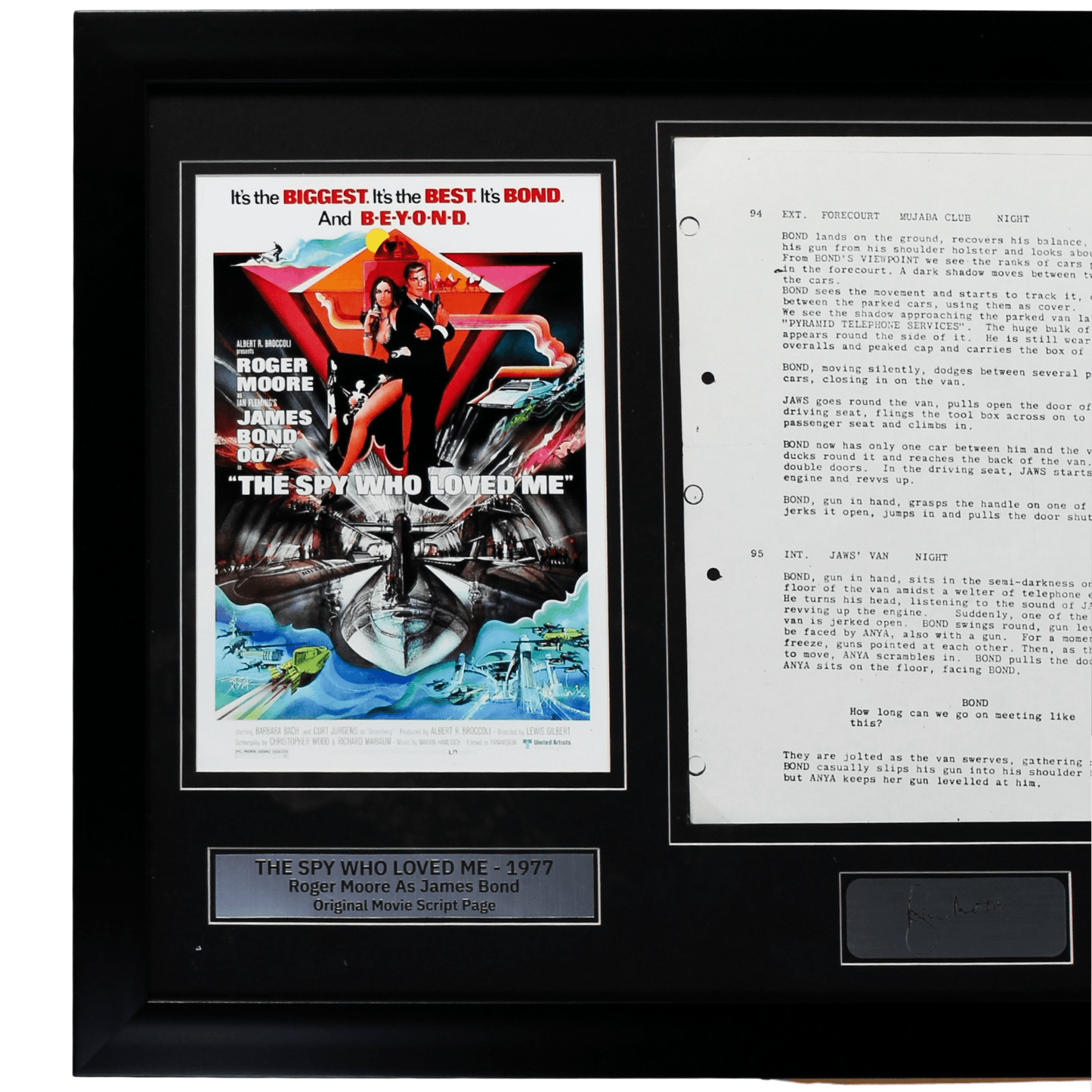"The Spy Who Loved Me" Script Page Memorabilia Gold & Silver Pawn Shop