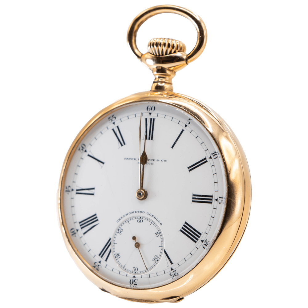 Patek Philippe & Cie 18K Pocket Watch Gold & Silver Pawn Shop