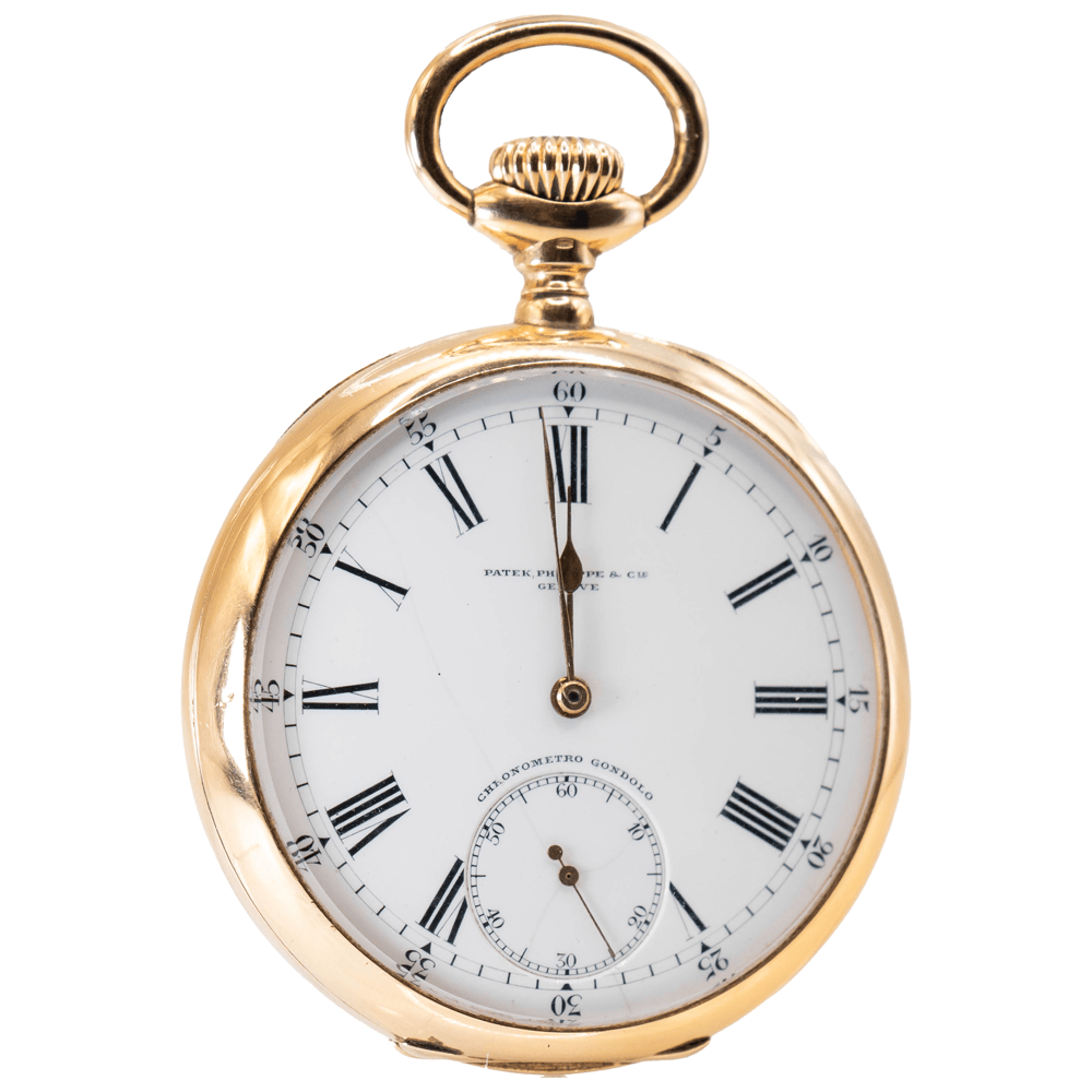 Patek Philippe & Cie 18K Pocket Watch Gold & Silver Pawn Shop