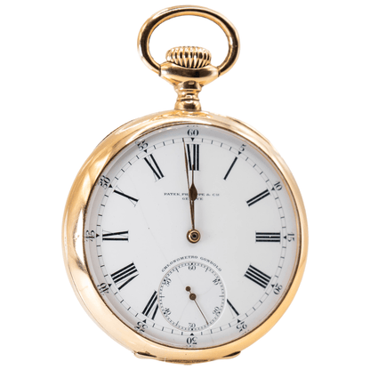 Patek Philippe & Cie 18K Pocket Watch Gold & Silver Pawn Shop