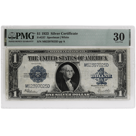 1923 Silver Certificate $1 Fr.#237 PMG Graded Gold & Silver Pawn Shop