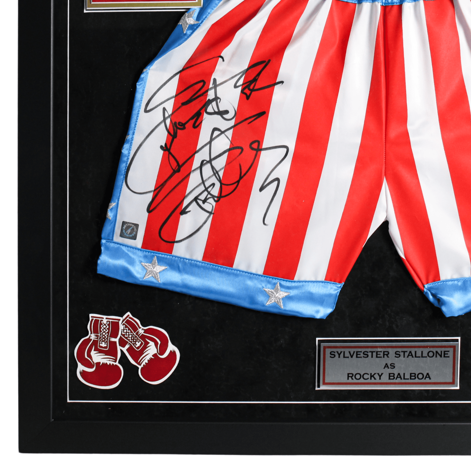 Rocky Balboa Signed Trunks Memorabilia