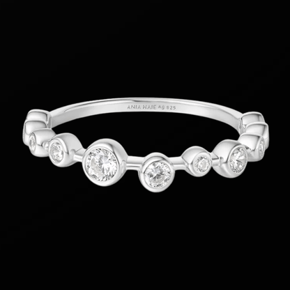 Silver Bezel Cubic Zirconia Zig-Zag Ring Gold & Silver Pawn Shop