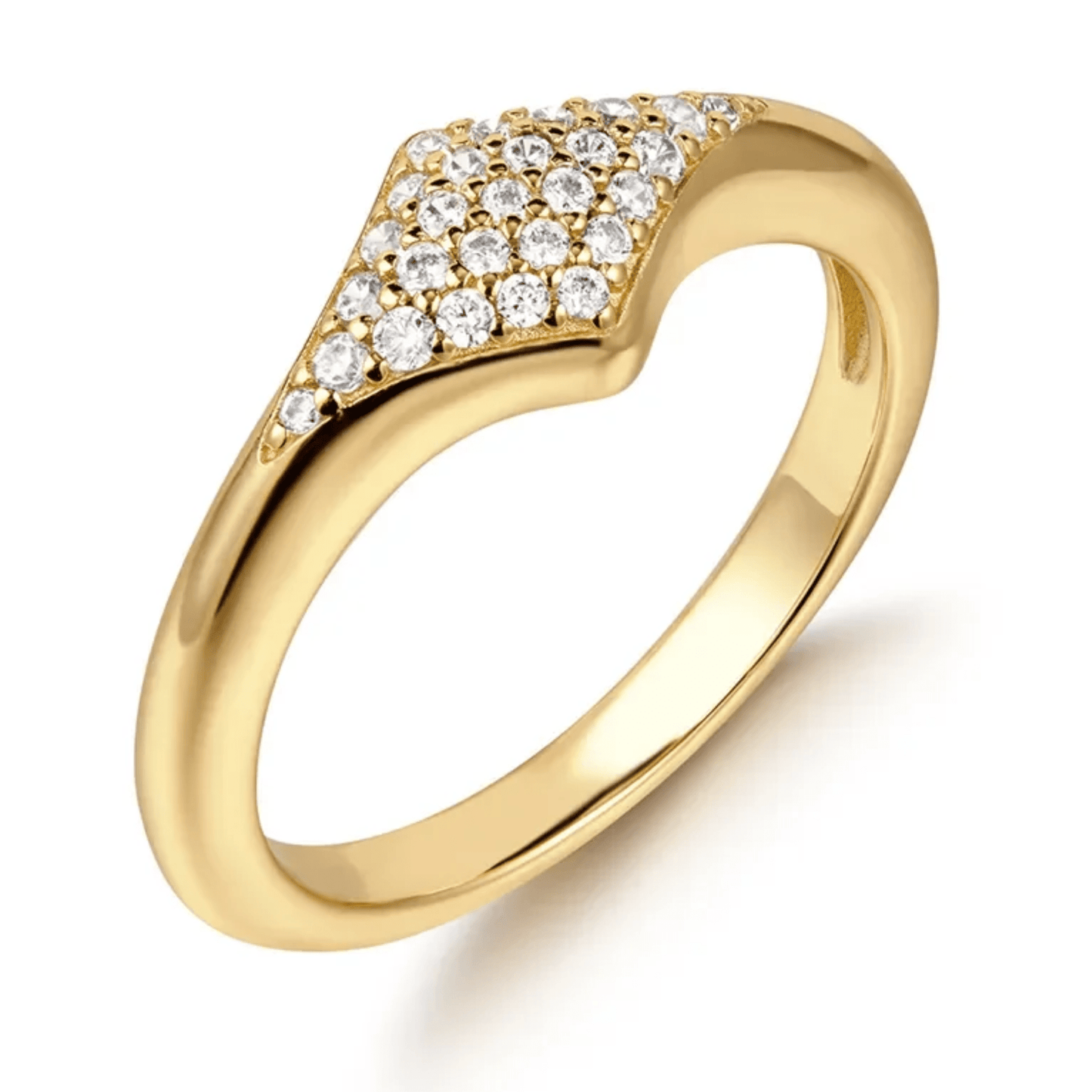 Gold Pave Sparkle Ring Gold & Silver Pawn Shop