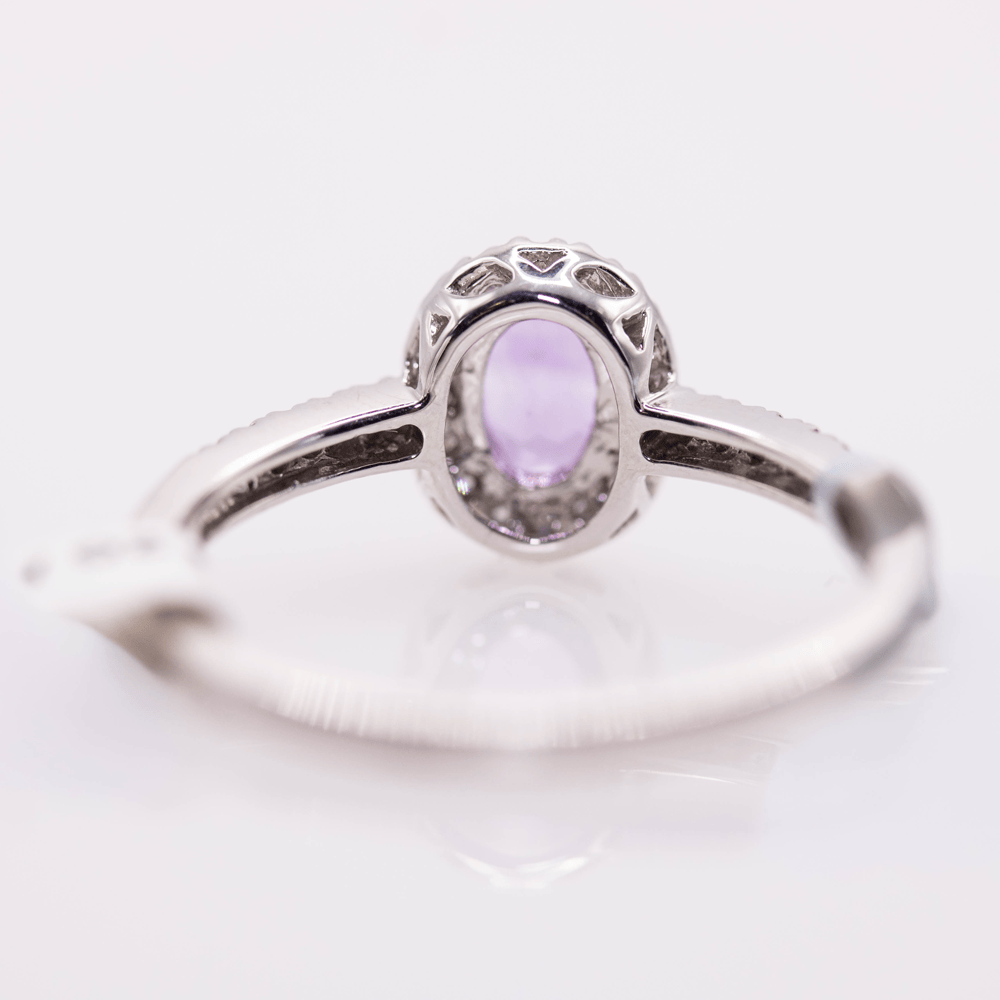 14KWG Amethyst Ring 2g Gold & Silver Pawn Shop