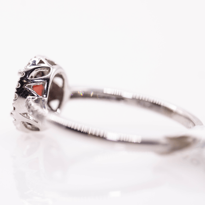 10K White Gold Oval Cut Garnet Ring Gold & Silver Pawn Shop