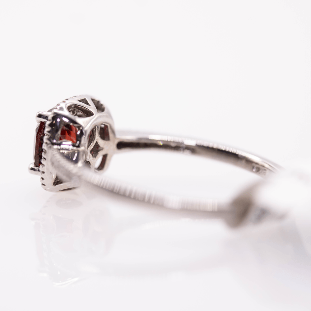 10K Garnet Ring Gold & Silver Pawn Shop