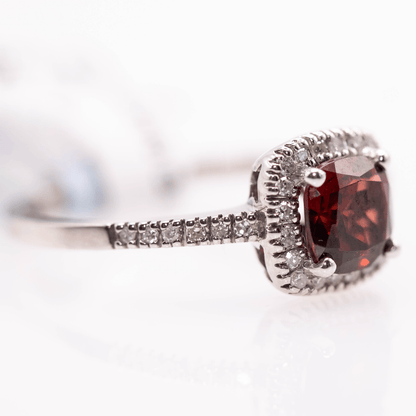 10K Garnet Ring Gold & Silver Pawn Shop
