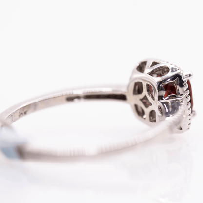 10K Garnet Ring Gold & Silver Pawn Shop