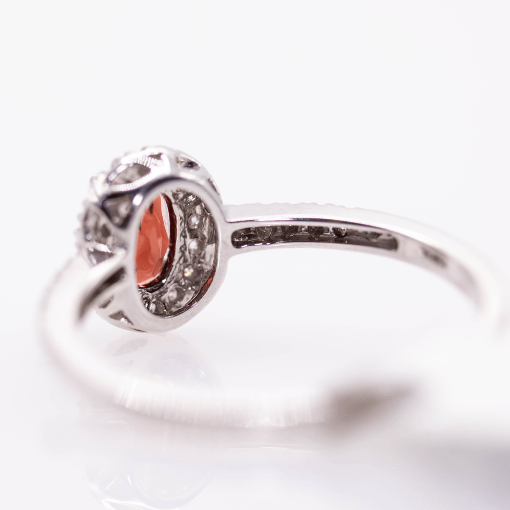 14K Garnet Ring Gold & Silver Pawn Shop