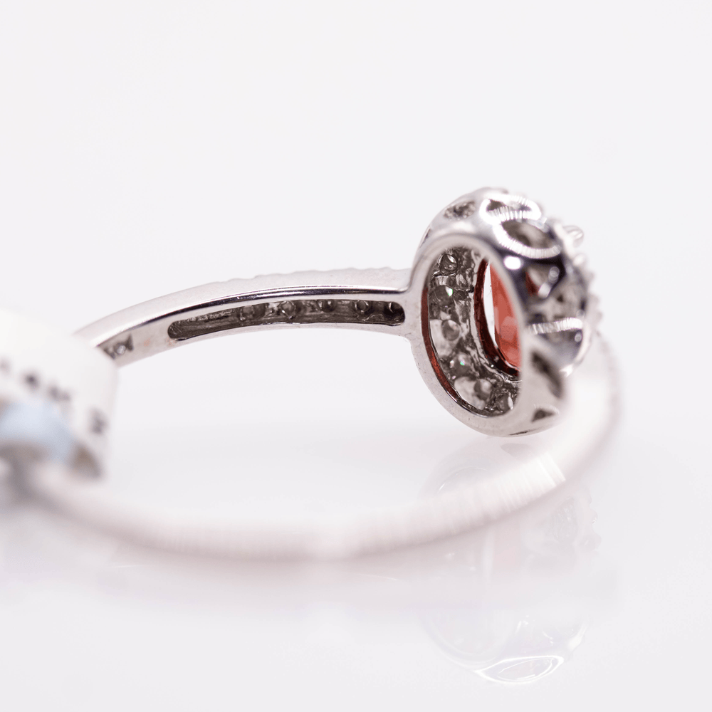 14K Garnet Ring Gold & Silver Pawn Shop