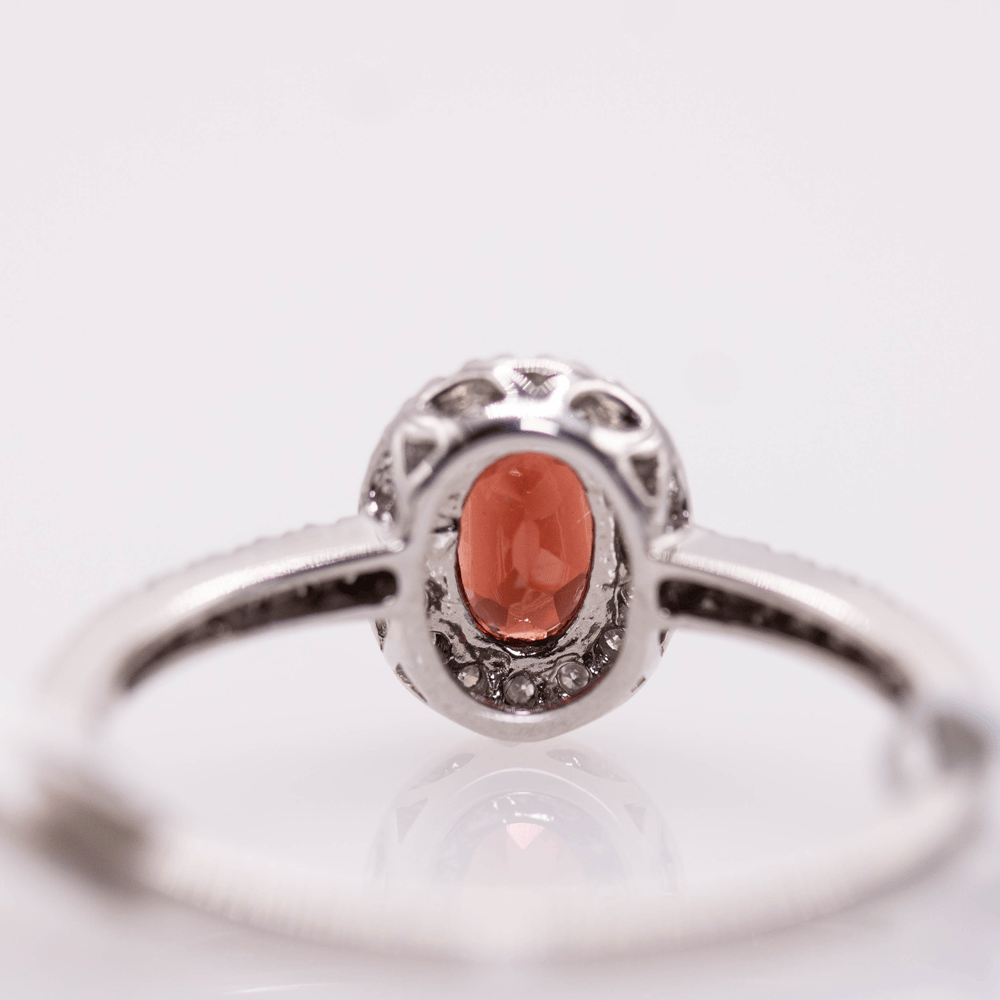 14K Garnet Ring Gold & Silver Pawn Shop