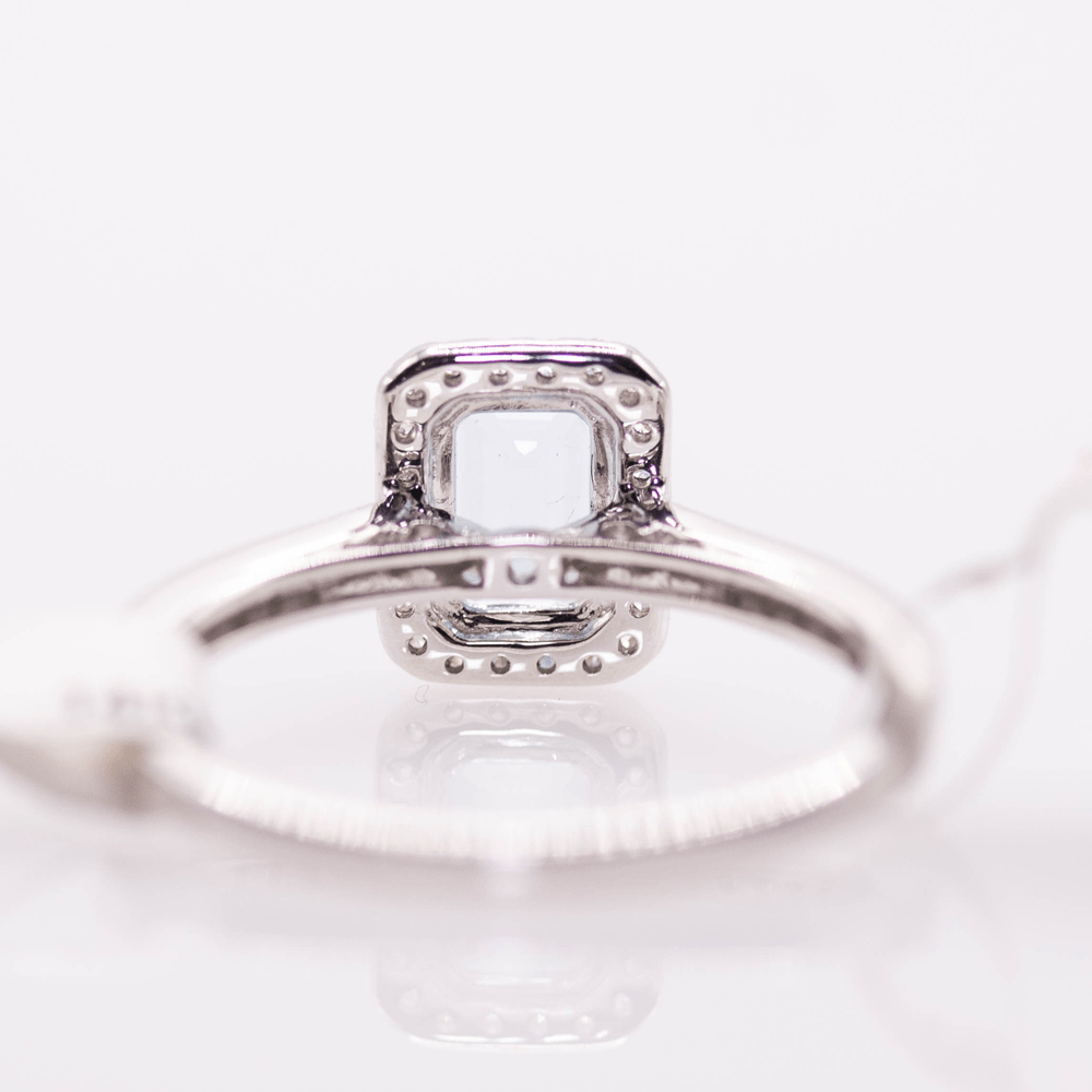 14KWG Aqua Ring Gold & Silver Pawn Shop