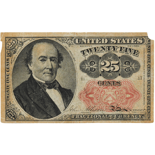 1874 Series 25 Cents Fractional Currency Note Currency Gold & Silver Pawn Shop GOS240018