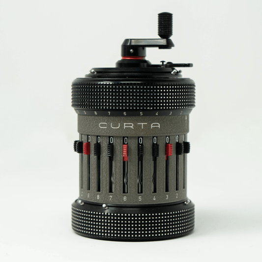 Curta Calculator Type 2 No. 533061 Gold & Silver Pawn Shop