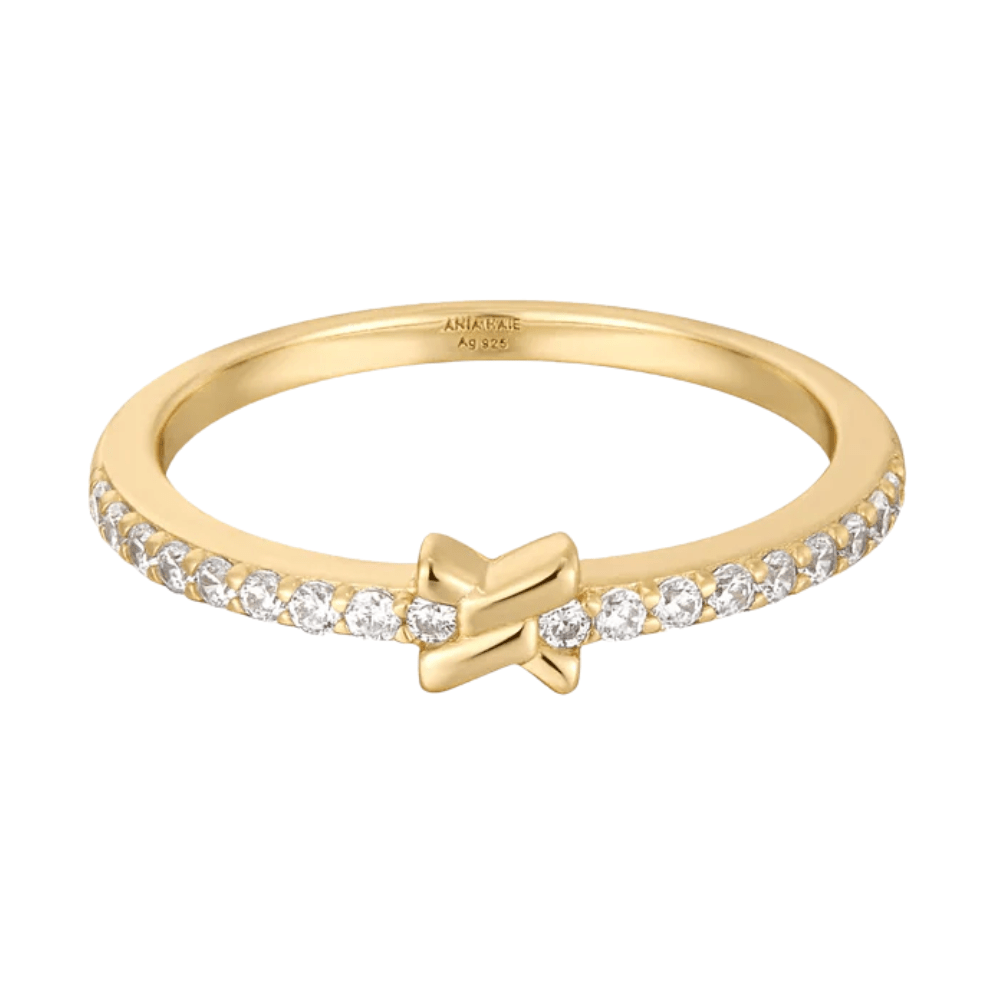 Gold Cross Cubic Zirconia Ring Gold & Silver Pawn Shop