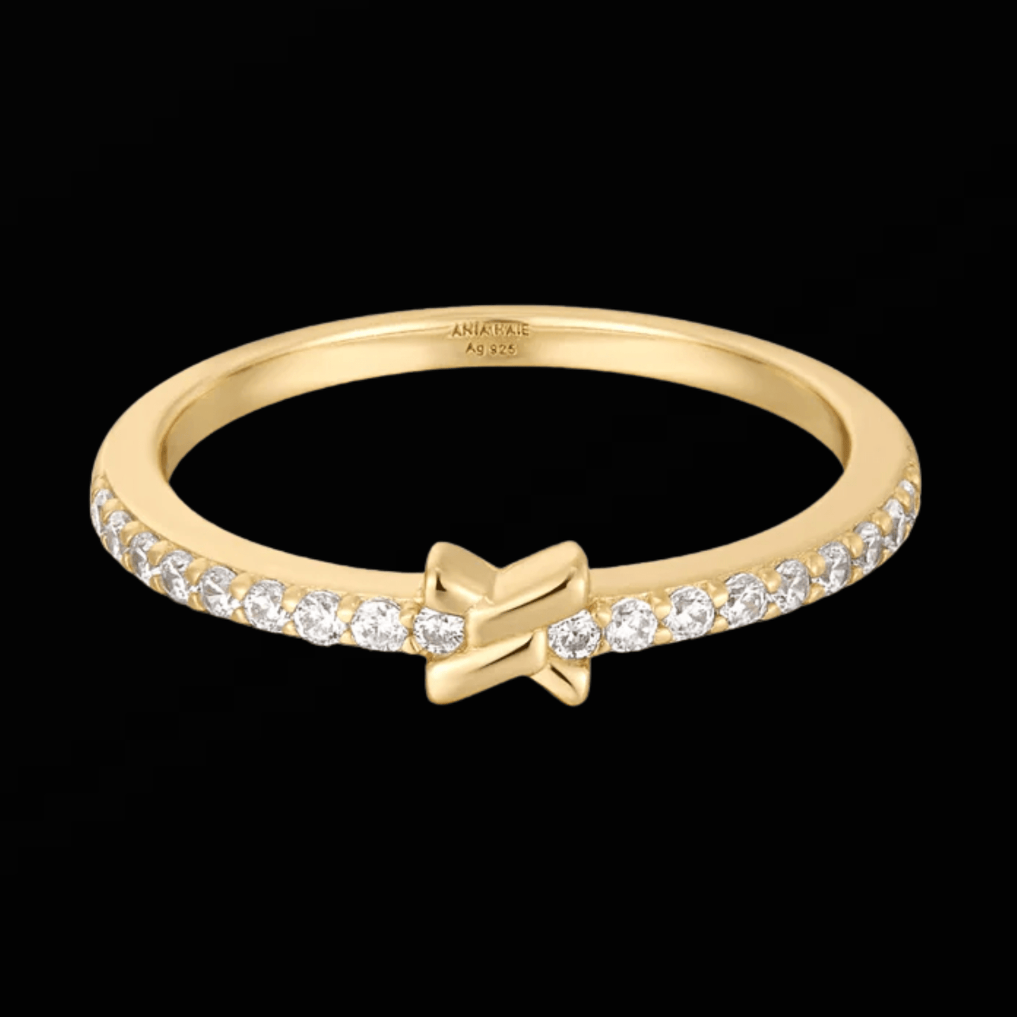 Gold Cross Cubic Zirconia Ring Gold & Silver Pawn Shop