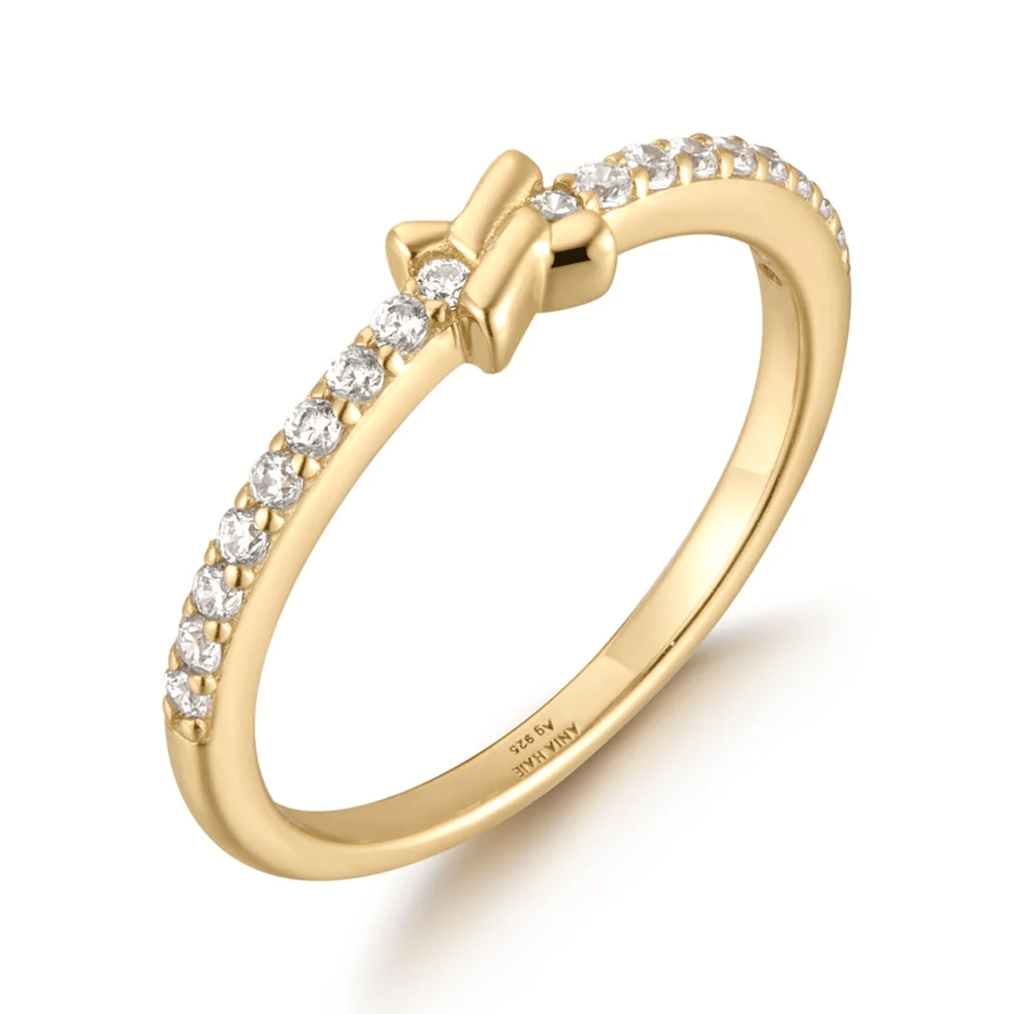 Gold Cross Cubic Zirconia Ring Gold & Silver Pawn Shop