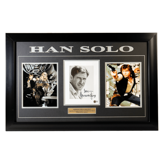 Harrison Ford Autographed Star Wars Memorabilia Gold & Silver Pawn Shop