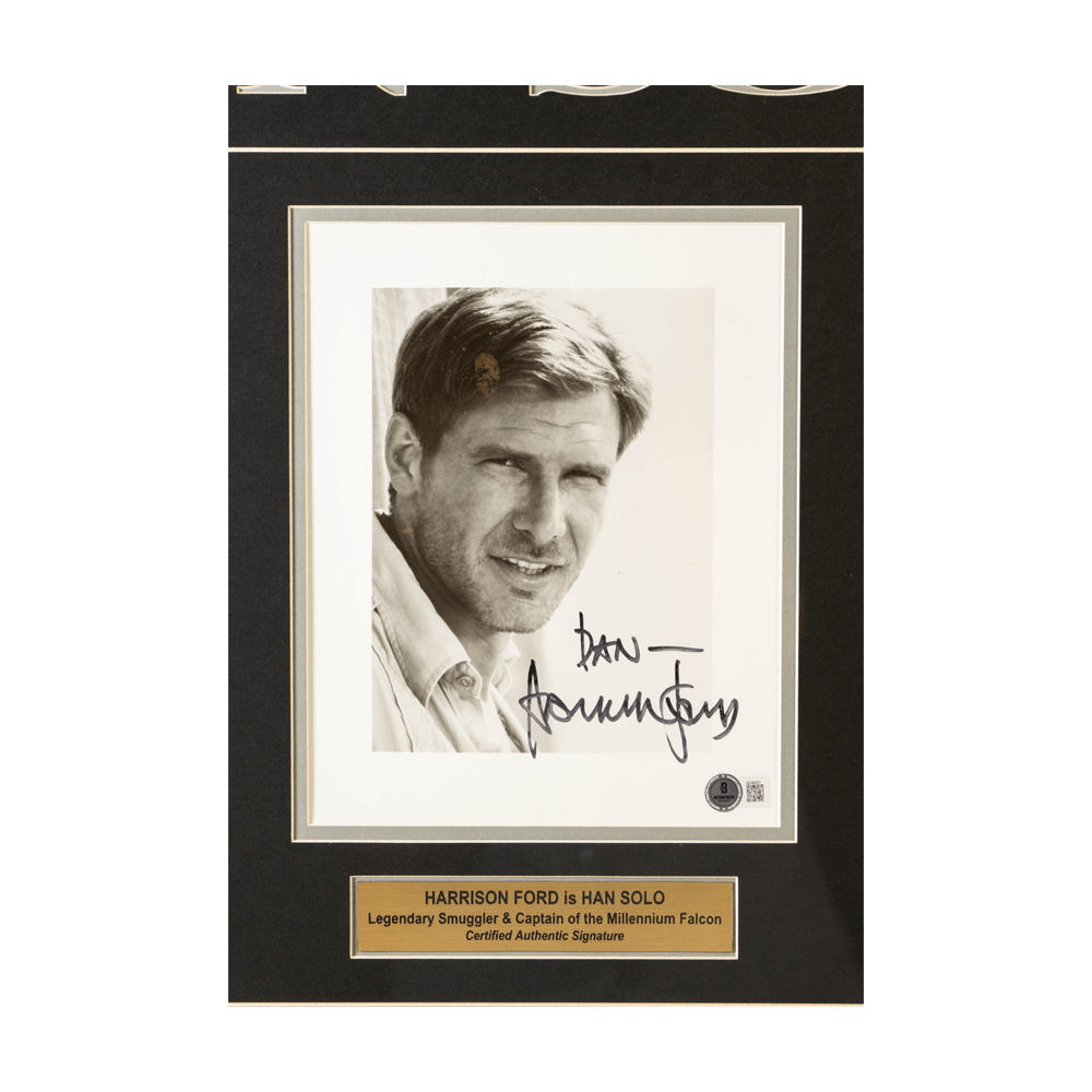Harrison Ford Autographed Star Wars Memorabilia Gold & Silver Pawn Shop