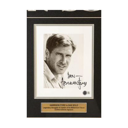 Harrison Ford Autographed Star Wars Memorabilia Gold & Silver Pawn Shop