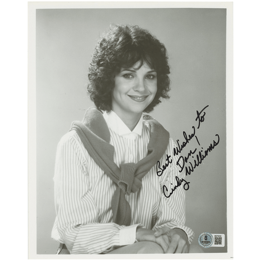 Cindy Williams Signed Black & White Photo Gold & Silver Pawn Shop