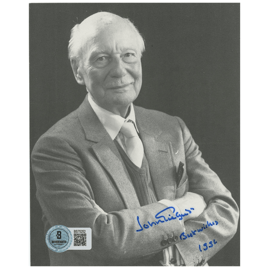 Sir John Gielgud Signed Photo Gold & Silver Pawn Shop