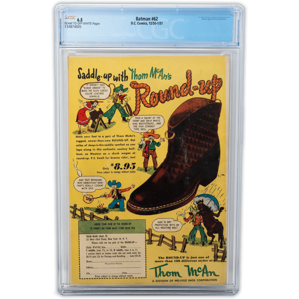 Batman #62 CGC 6.5 Grade Gold & Silver Pawn Shop