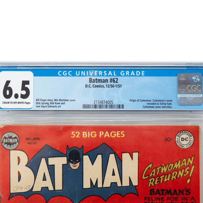 Batman #62 CGC 6.5 Grade Gold & Silver Pawn Shop