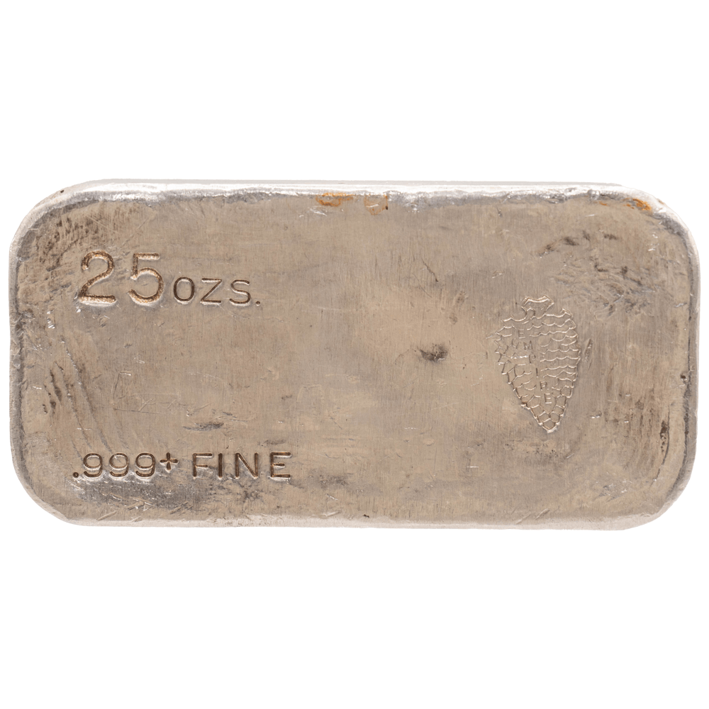 Vintage 25oz Empire International Silver Bar Gold & Silver Pawn Shop