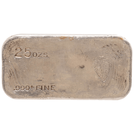 Vintage 25oz Empire International Silver Bar Gold & Silver Pawn Shop