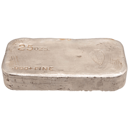 Vintage 25oz Empire International Silver Bar Gold & Silver Pawn Shop