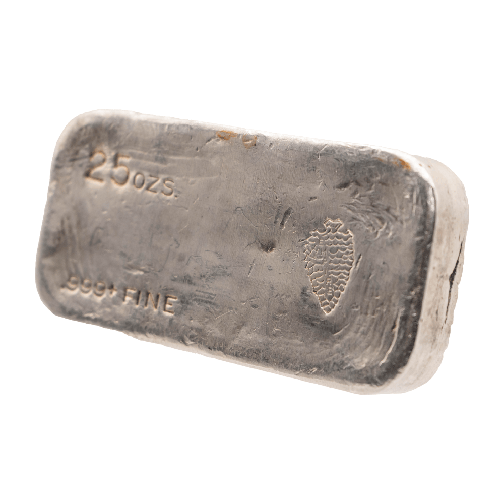 Vintage 25oz Empire International Silver Bar Gold & Silver Pawn Shop