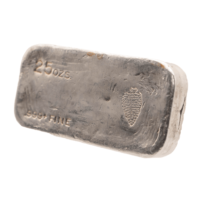 Vintage 25oz Empire International Silver Bar Gold & Silver Pawn Shop