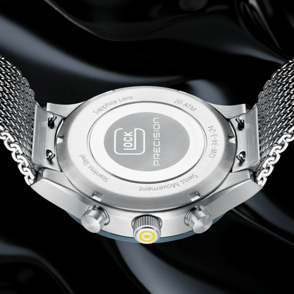 Glock Precision GW-34-3-24 Watch Gold & Silver Pawn Shop