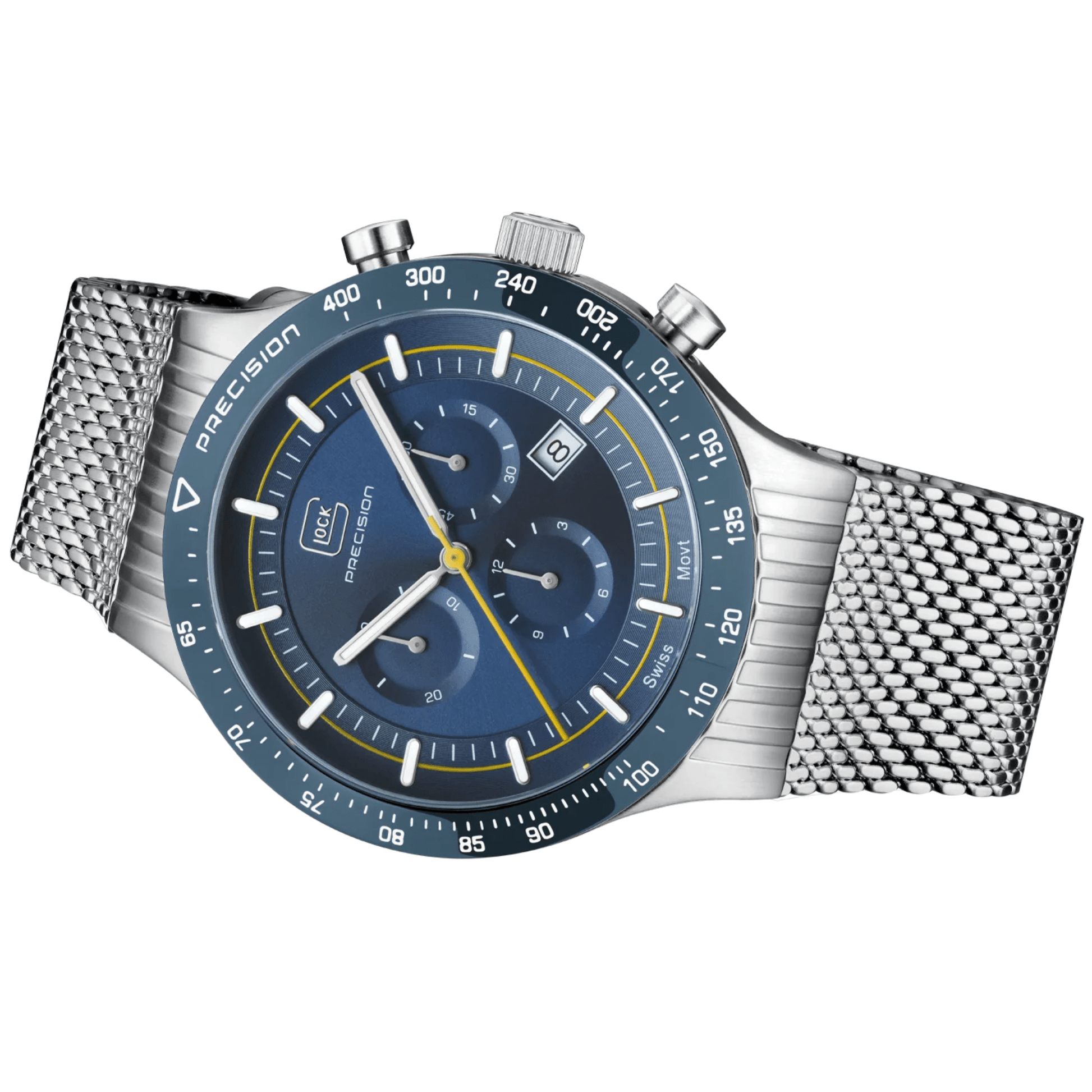 Glock Precision GW-34-3-24 Watch Gold & Silver Pawn Shop