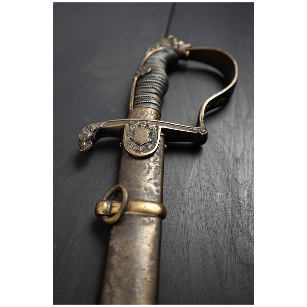 Imperial Germany Artillery Sword Gold & Silver Pawn Shop