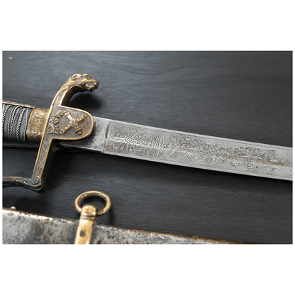 Imperial Germany Artillery Sword Gold & Silver Pawn Shop