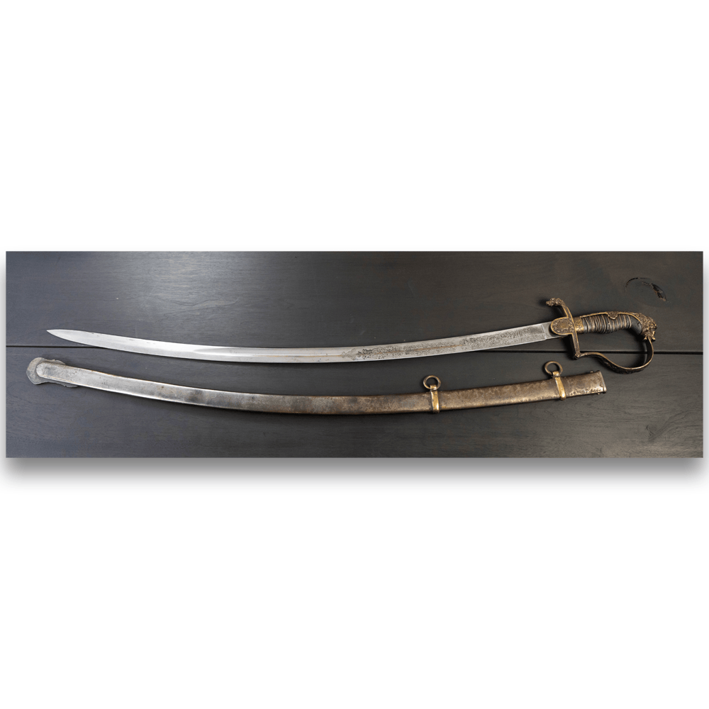 Imperial Germany Artillery Sword Gold & Silver Pawn Shop