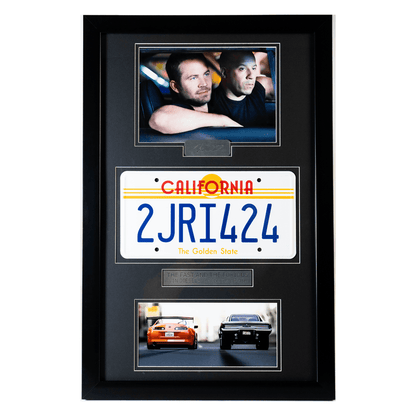"The Fast and the Furious" Movie Memorabilia - Vin Diesel License Plate G S Pawn
