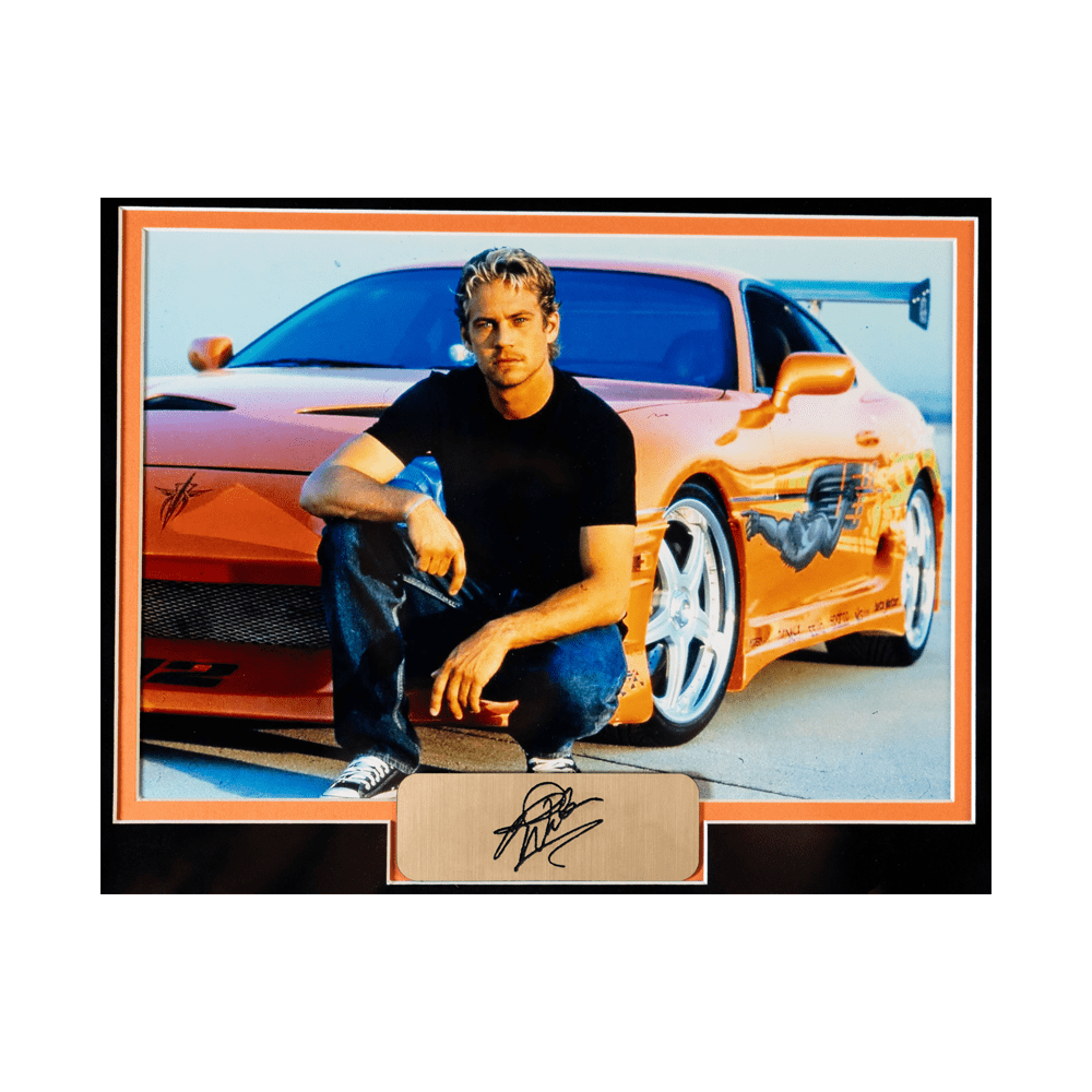 "The Fast and the Furious" Movie Memorabilia - Paul Walker License Plate G S Pawn