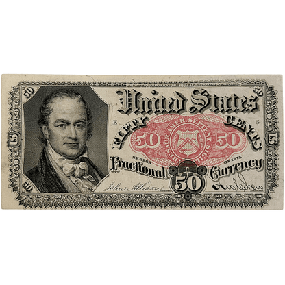 1875 United States 50 Cent Fractional Currency Note Gold & Silver Pawn Shop