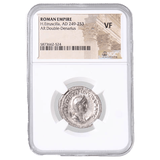 Roman Empire H.Etruscilla, AD 249-253 AR Double-Denarius NGC VF Gold & Silver Pawn Shop