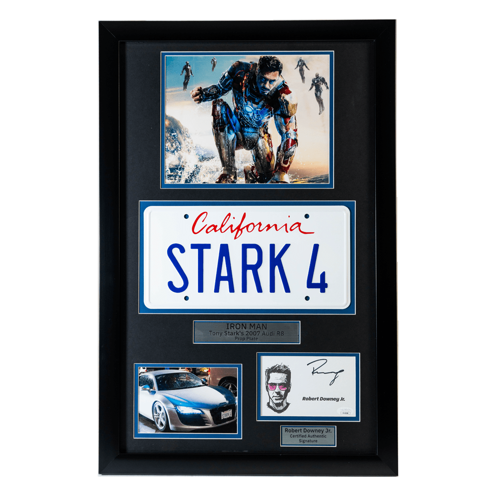 Robert Downey Jr. Signed Iron Man Memorabilia Gold & Silver Pawn Shop